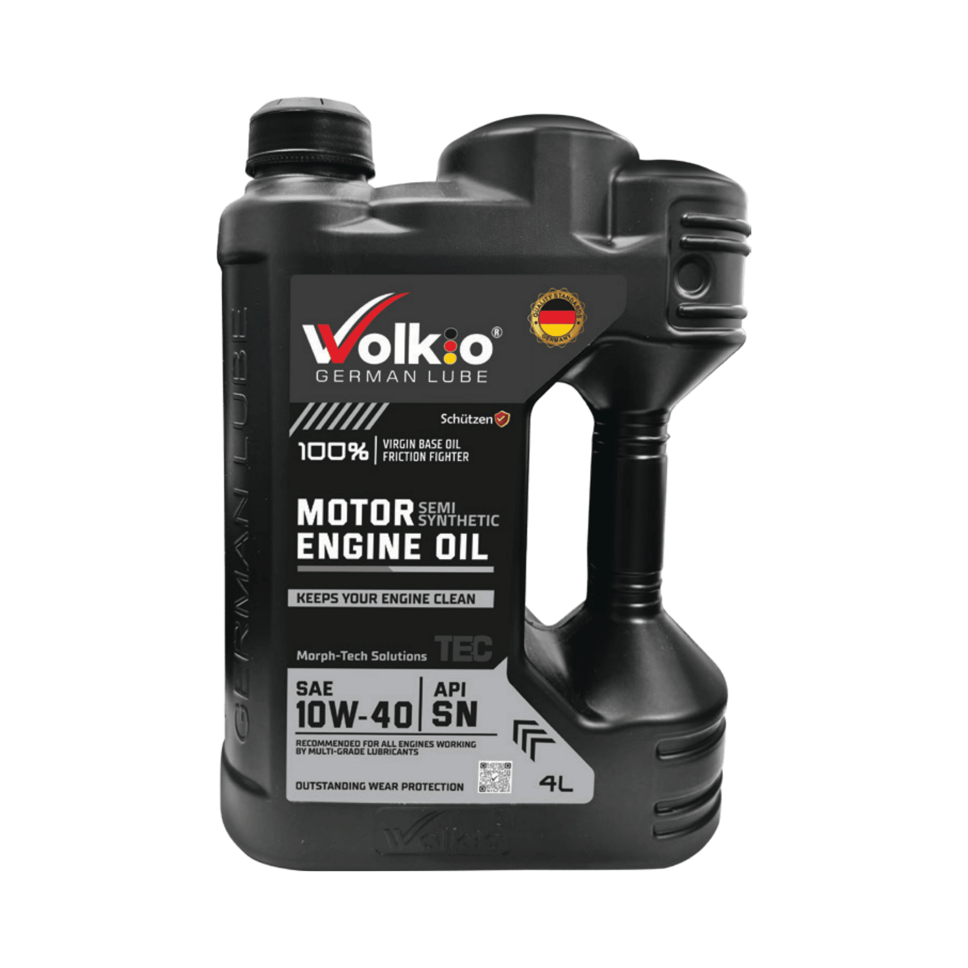 Volkio 10W-40 Semi-Synthetic Motor Engine Oil - API SN, ACEA A3/B4 - Premium Synthetic Technology Lubricant for Gasoline Passenger Cars-1