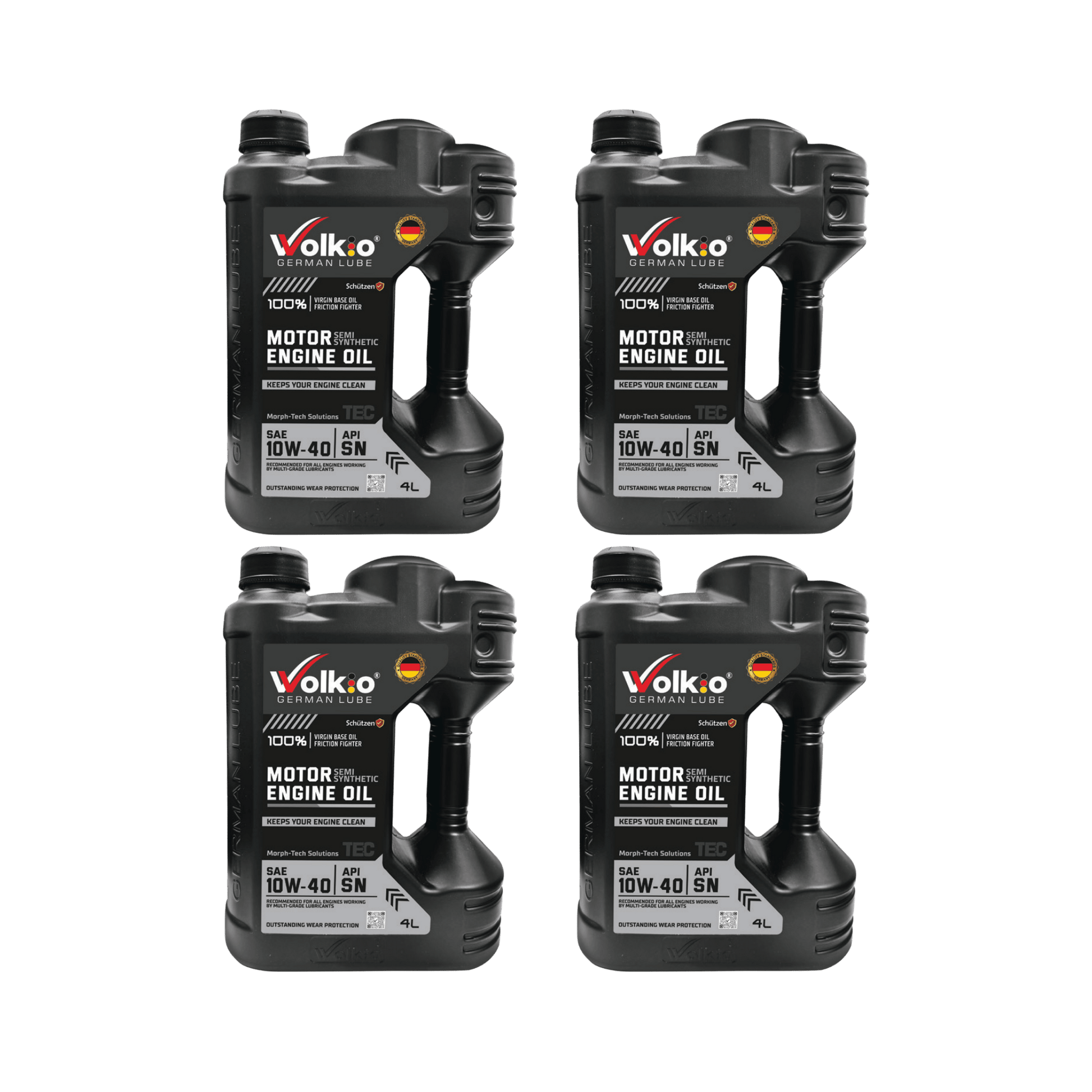 Volkio 10W-40 Semi-Synthetic Motor Engine Oil - API SN, ACEA A3/B4 - Premium Synthetic Technology Lubricant for Gasoline Passenger Cars-4