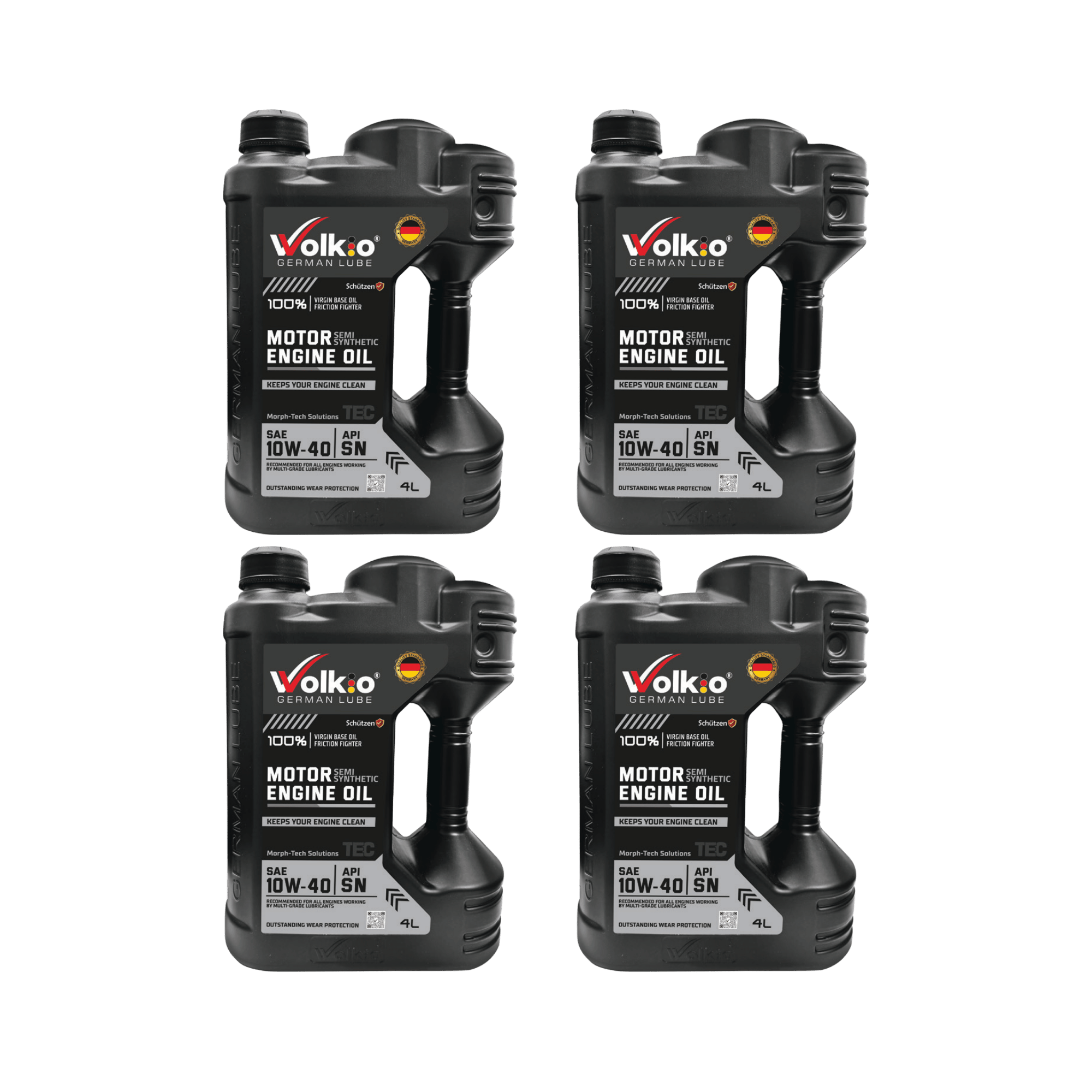 Volkio 10W-40 Semi-Synthetic Motor Engine Oil - API SN, ACEA A3/B4 - Premium Synthetic Technology Lubricant for Gasoline Passenger Cars-4