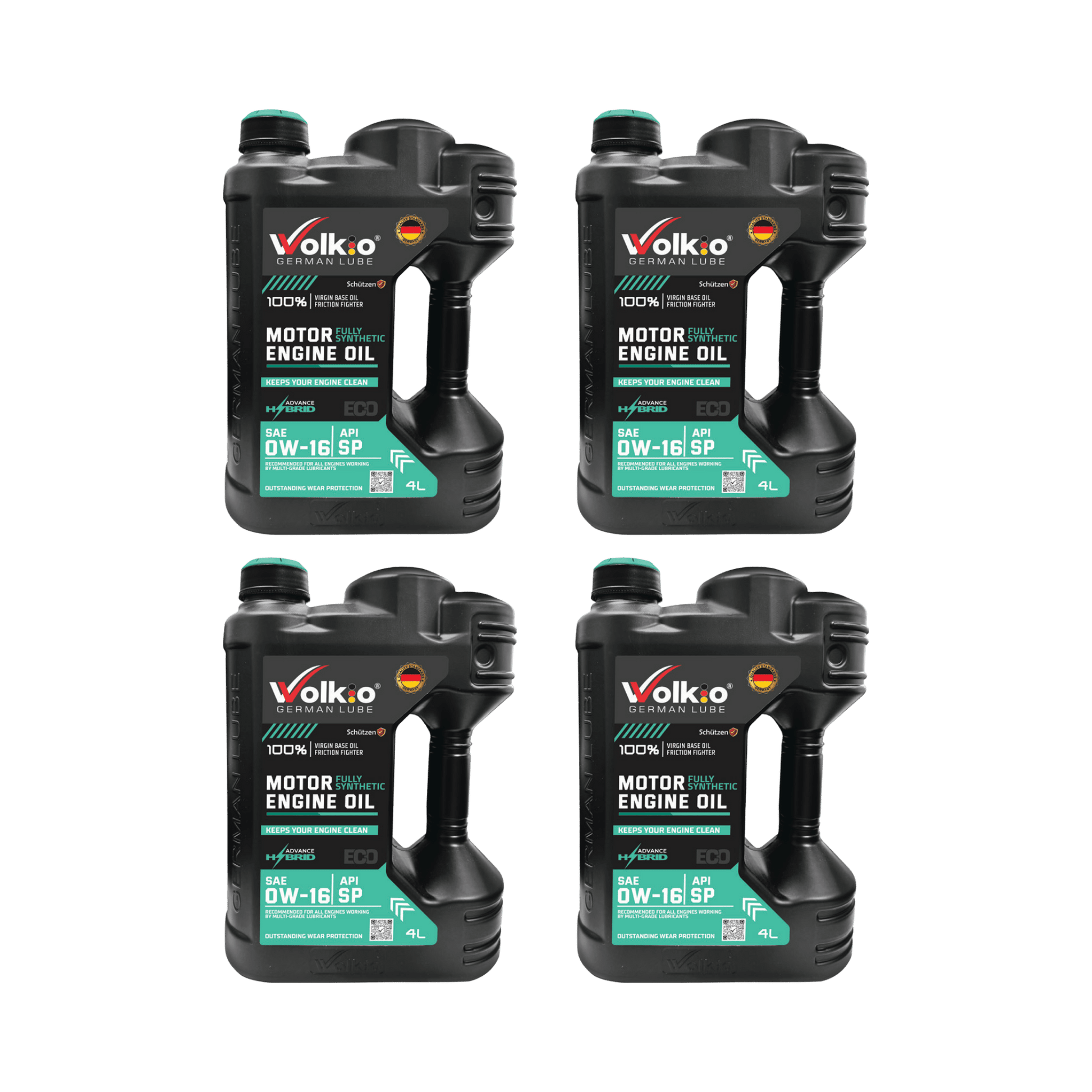 Volkio 0W-16 Full Synthetic Motor Oil, API SP & ILSAC GF-6, High-Performance Low-Viscosity Engine Oil for Petrol and Hybrid Passenger Cars-3