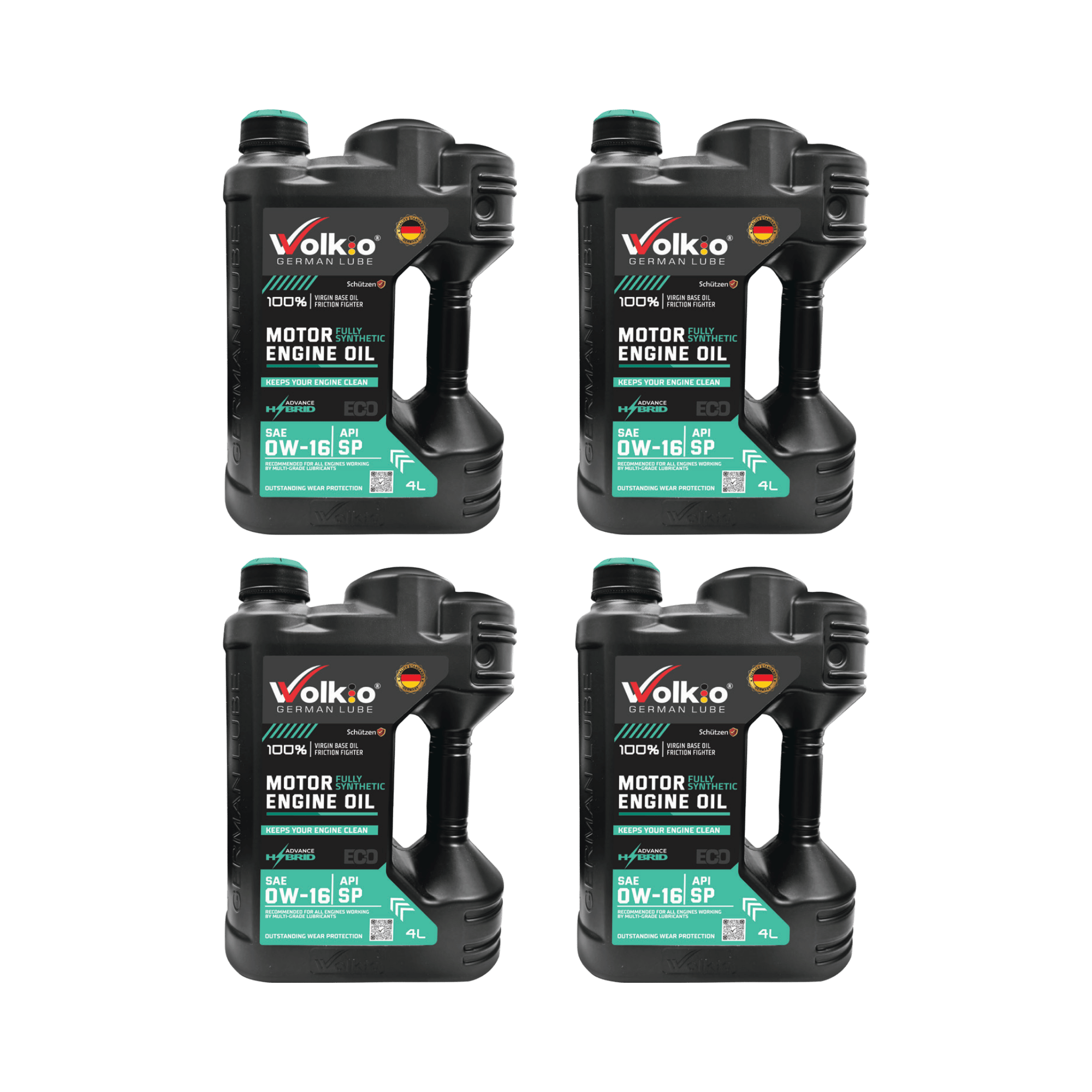 Volkio 0W-16 Full Synthetic Motor Oil, API SP & ILSAC GF-6, High-Performance Low-Viscosity Engine Oil for Petrol and Hybrid Passenger Cars-3