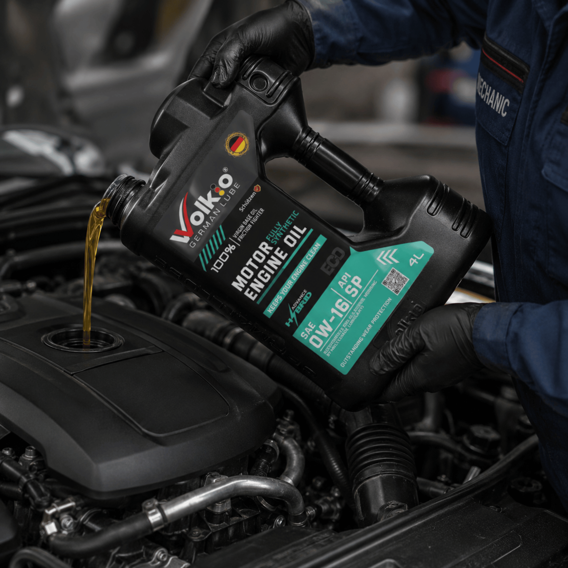 Volkio 0W-16 Full Synthetic Motor Oil, API SP & ILSAC GF-6, High-Performance Low-Viscosity Engine Oil for Petrol and Hybrid Passenger Cars-5